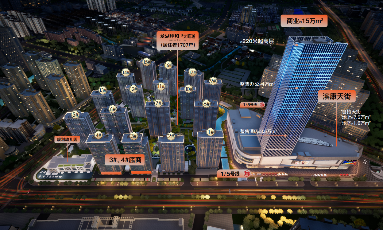 滨康天街tod稀贵资产建面约3387㎡天街商圈铺发售在即仅16席