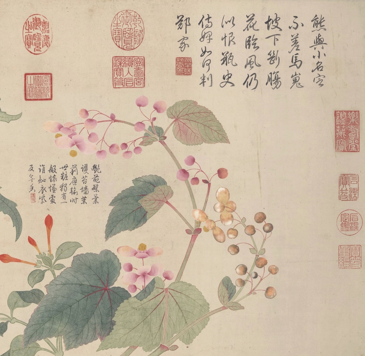 清 钱维城《九秋图》