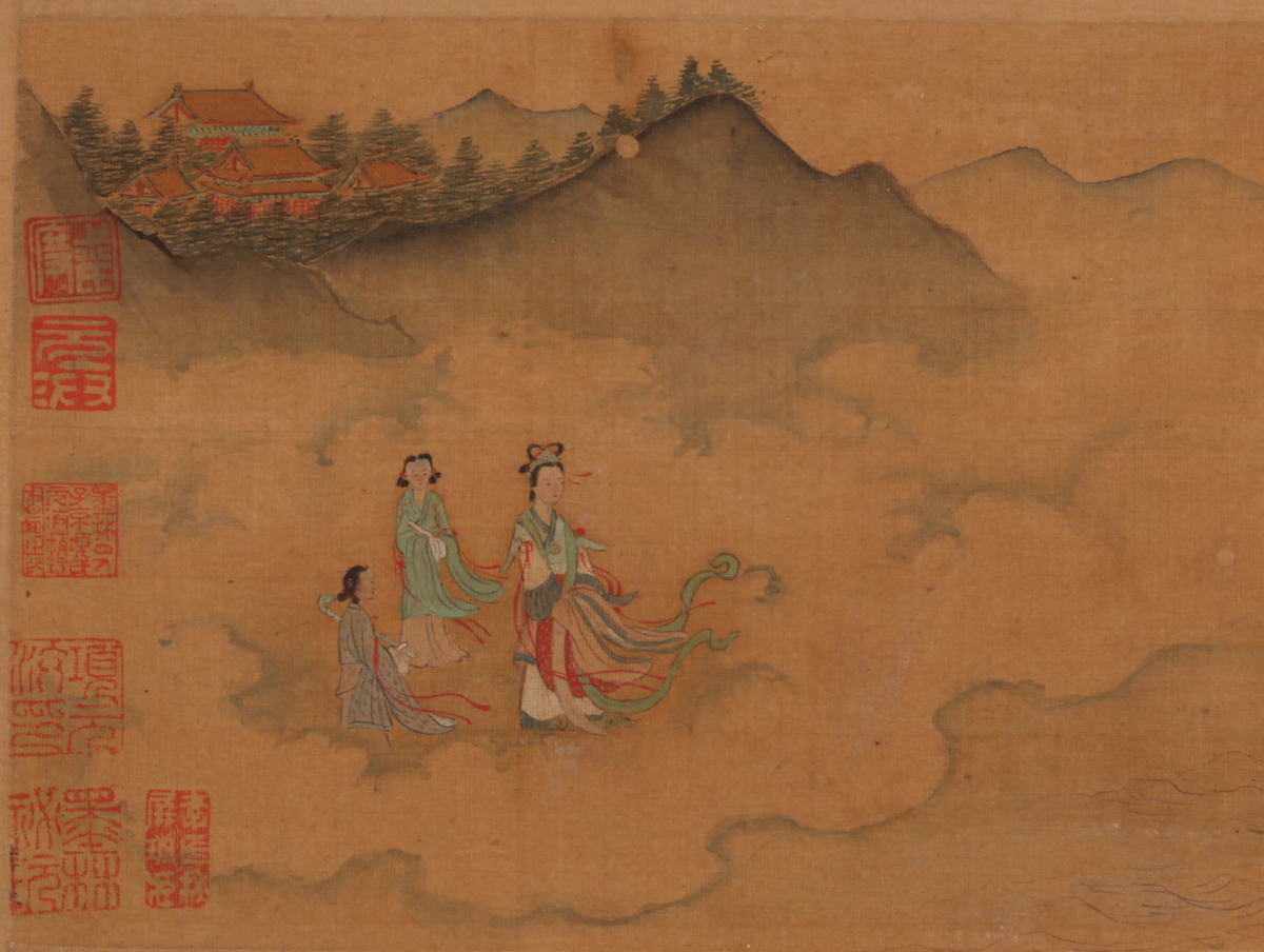 南宋《杂景院画》册 局部大图