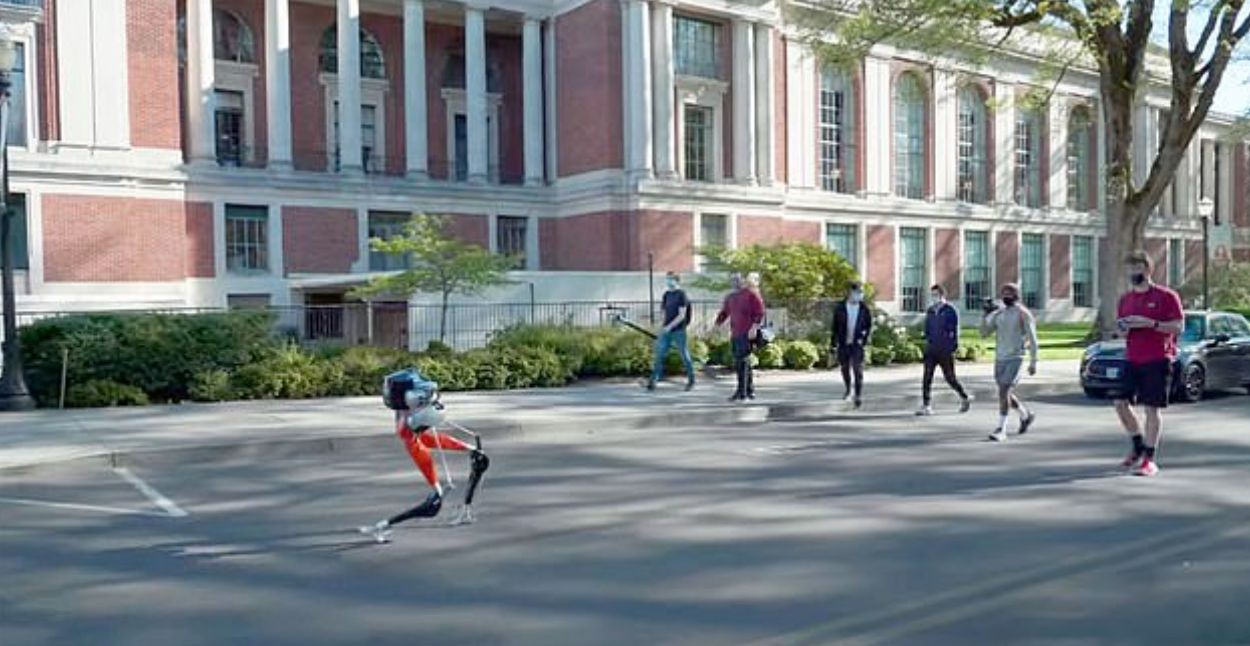 凯西膝盖可以像鸵鸟那样弯曲,利用强化学习技术“自学”了跑步