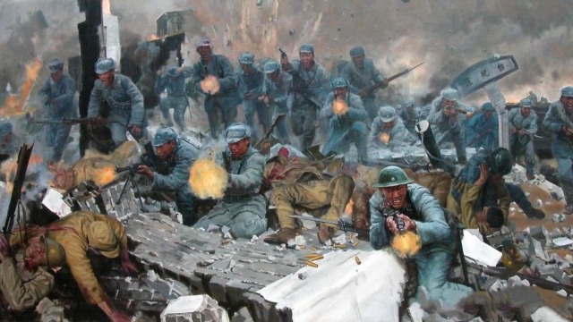 1938年台儿庄战役爆发，各系军队齐心协力与日寇相战