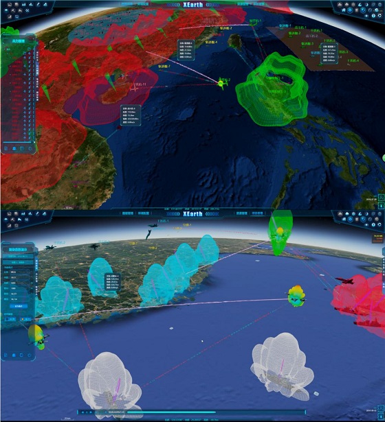 延兴科技@战场仿真-xearth-gis-复杂电磁环境 图显未来,视不可当