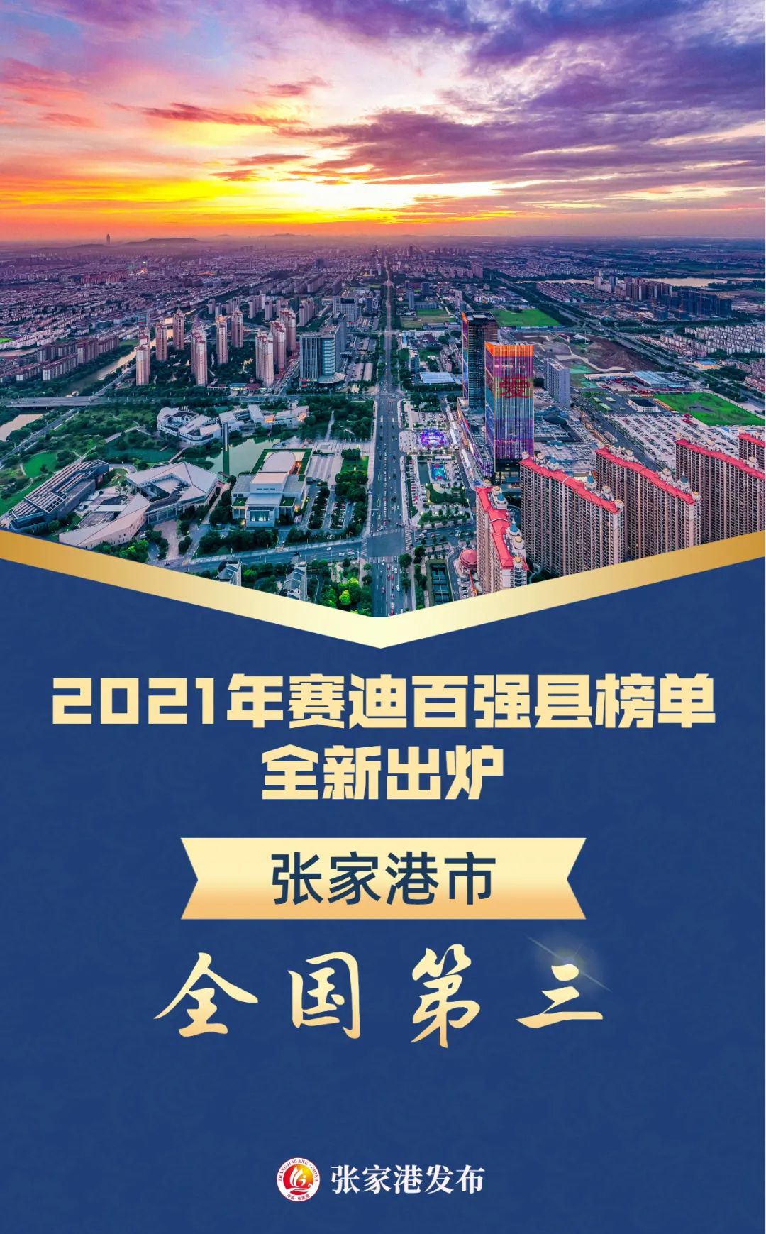 最新榜单 张家港全国第三！