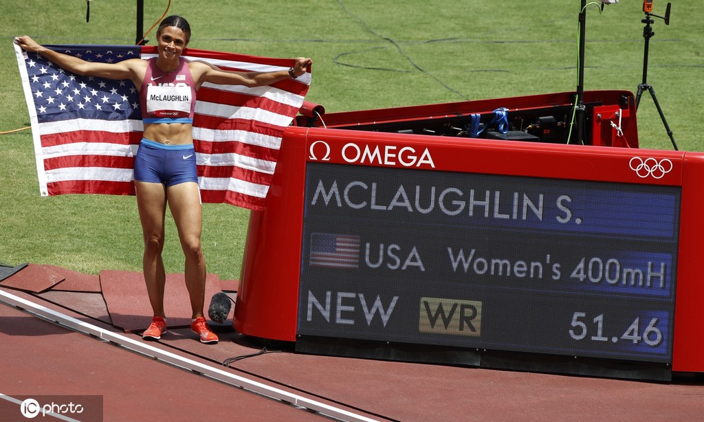 美国名将400米栏跑出51秒46 再度刷新世界纪录