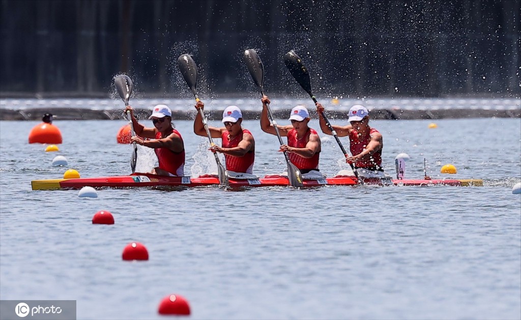 500米四人皮艇：中国队男女队双双晋级半决赛！