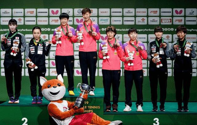 (2019年世乒赛,王曼昱与孙颖莎搭档夺冠)