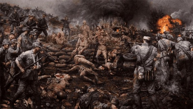 1941年唐淮源无法突围日军包围圈深感绝望的他自杀殉国