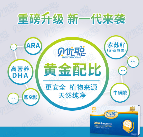 贝优聪,专门针对中国宝宝体质研发,根据婴幼儿大脑发育