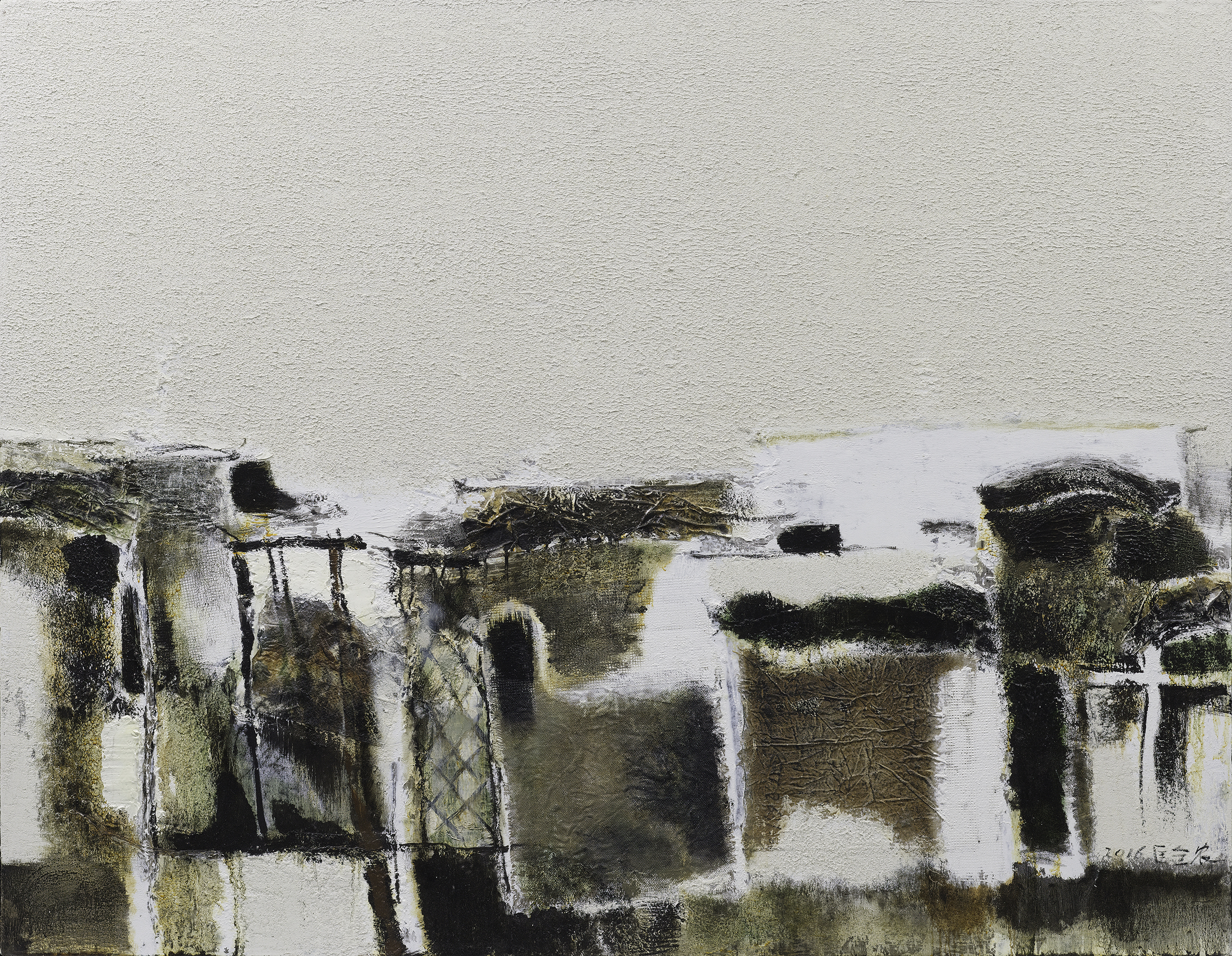 匡全农 《迹--江南》 140x180cm 布面油画