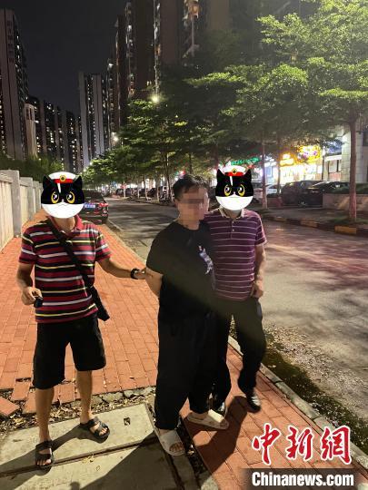警方抓获犯罪嫌疑人。 广州警方 供图