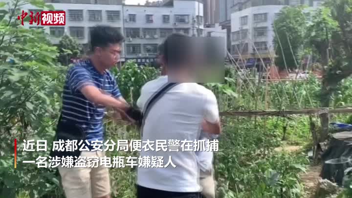 成都便衣警察飞身制服犯罪嫌疑人