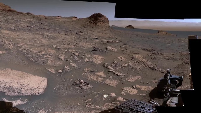 这就是最新的火星表面图了，看起来很酷！
