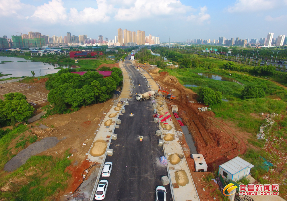 打通断头路南昌朝阳新城云卿路即将通车图