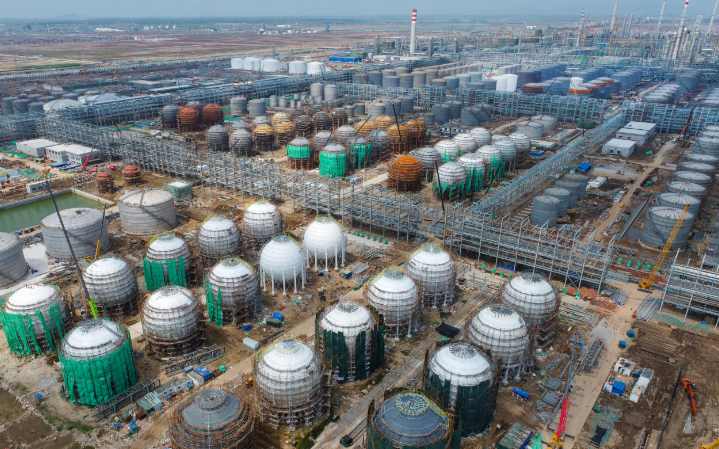 连云港徐圩新区国家级石化产业基地盛虹炼化一体化项目最新进展!