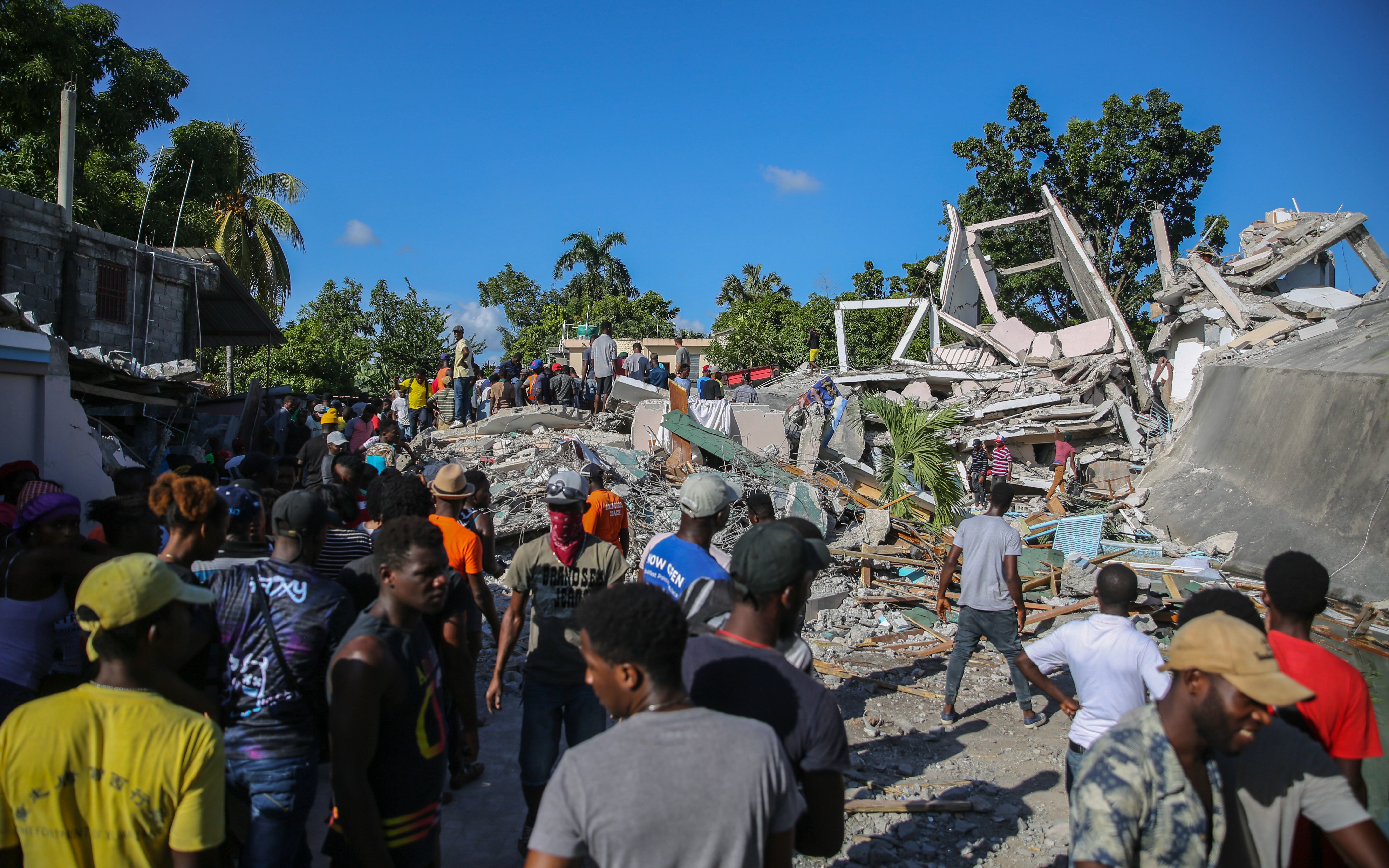 海地震后的一天一夜