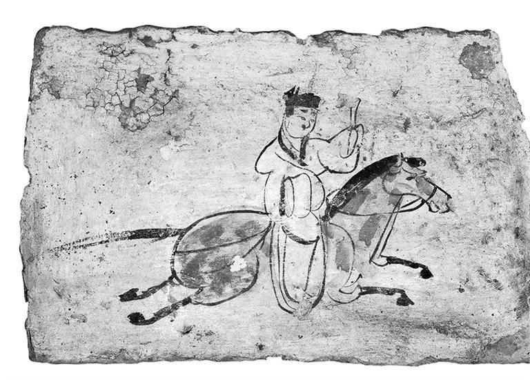 甘肃省博物馆馆藏《驿使图》壁画砖