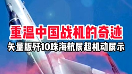 重温中国战机的奇迹 矢量版歼10珠海航展超机动展示