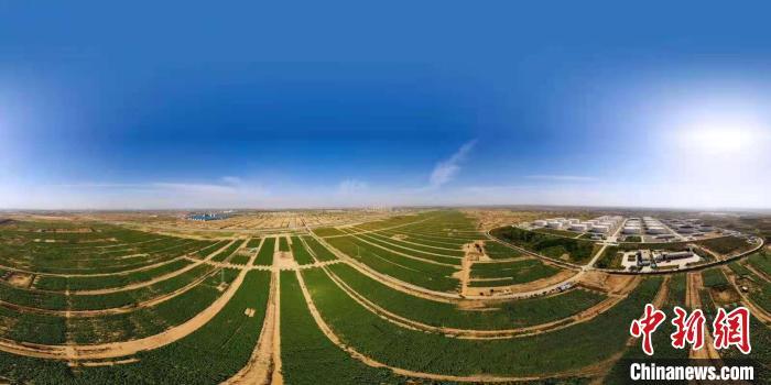 兰州新区高标准农田建设项目(资料图) 丁凯 摄
