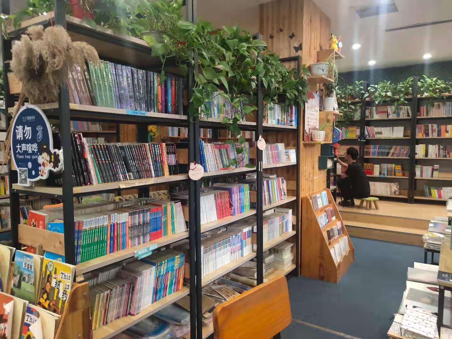 不大不小的店面,摆满了儿童读物