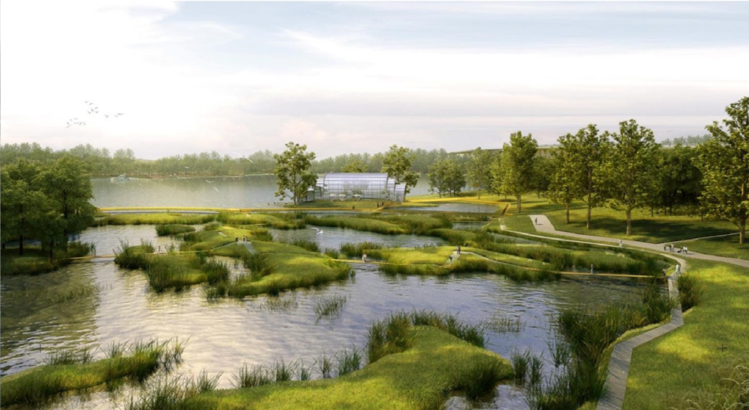 幸福河湿地公园效果图