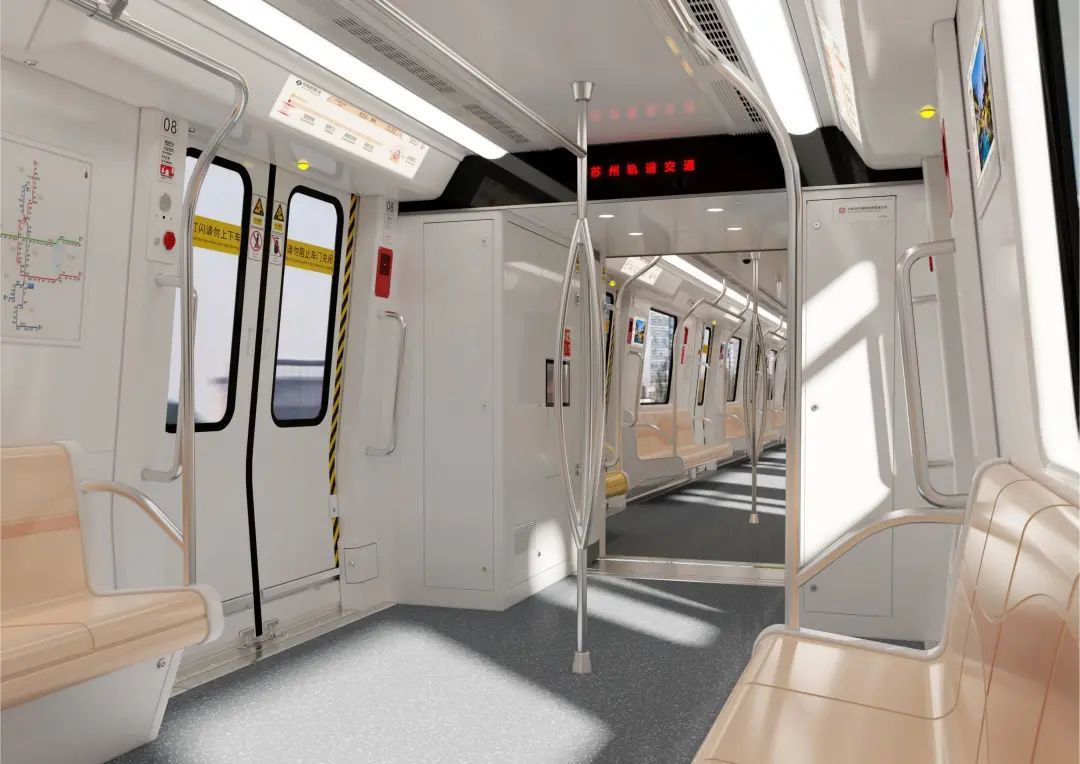 全国首条自动驾驶市域轨道交通苏州地铁s1线外观内饰发布