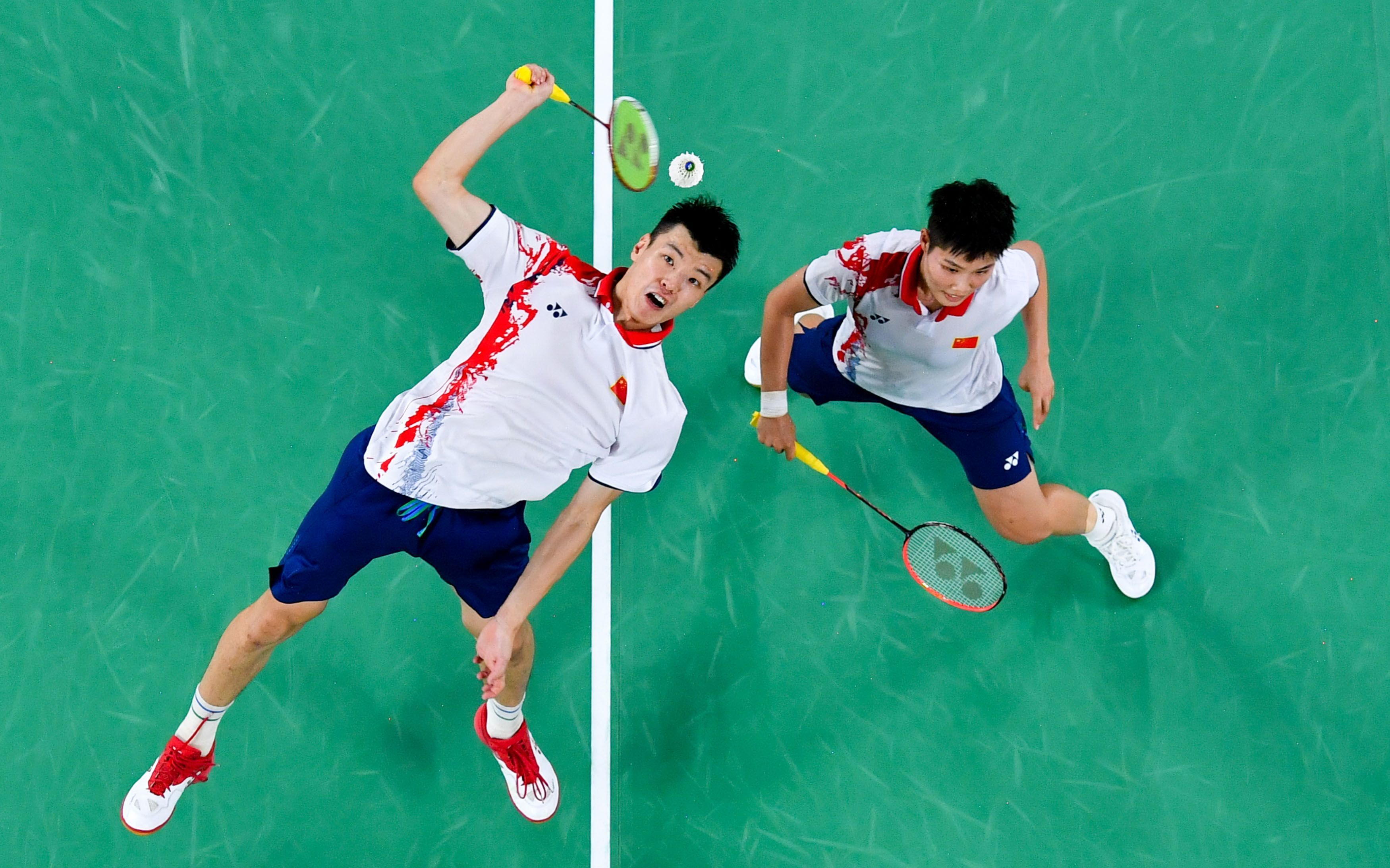 王懿律/黄东萍混双夺冠，国羽在东京收获2金4银。图/新华社