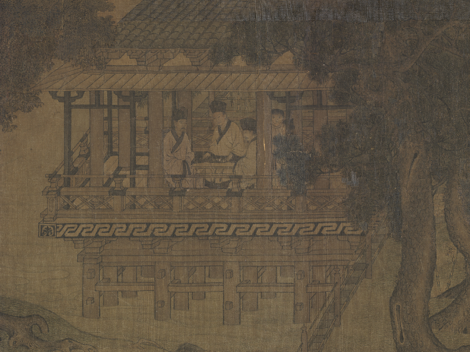 宋人 《会昌九老图》卷 绢本设色