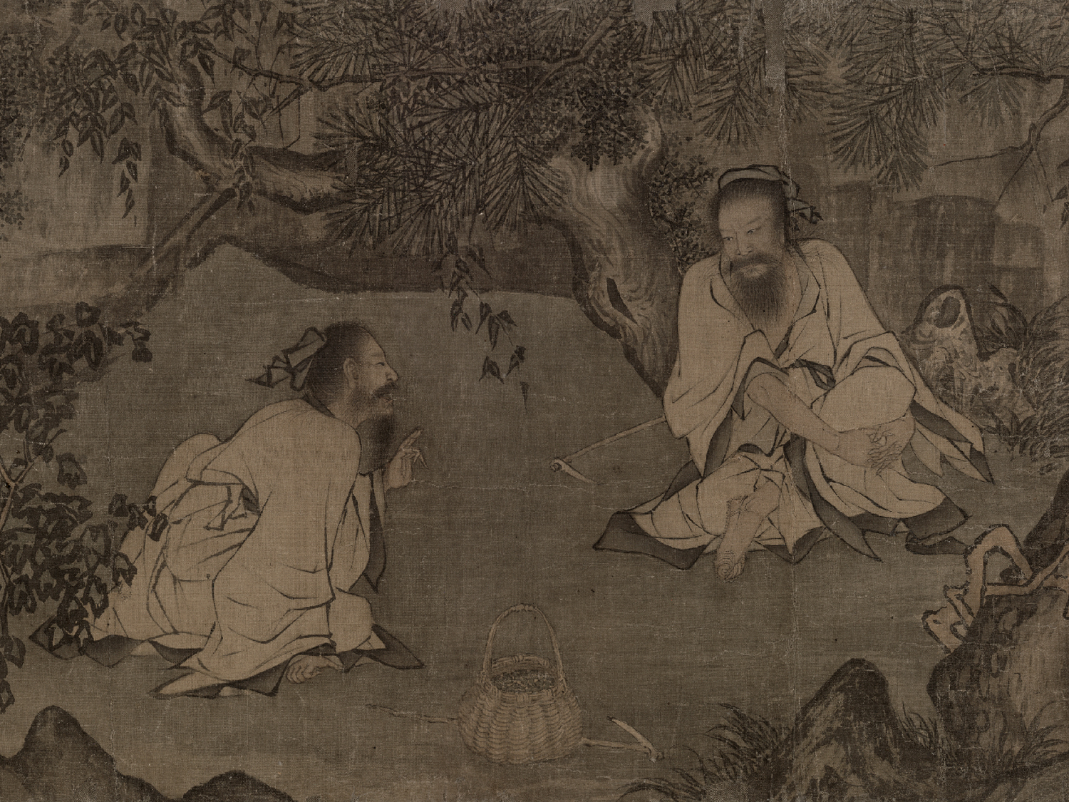 南宋 李唐 《采薇图》卷 绢本设色