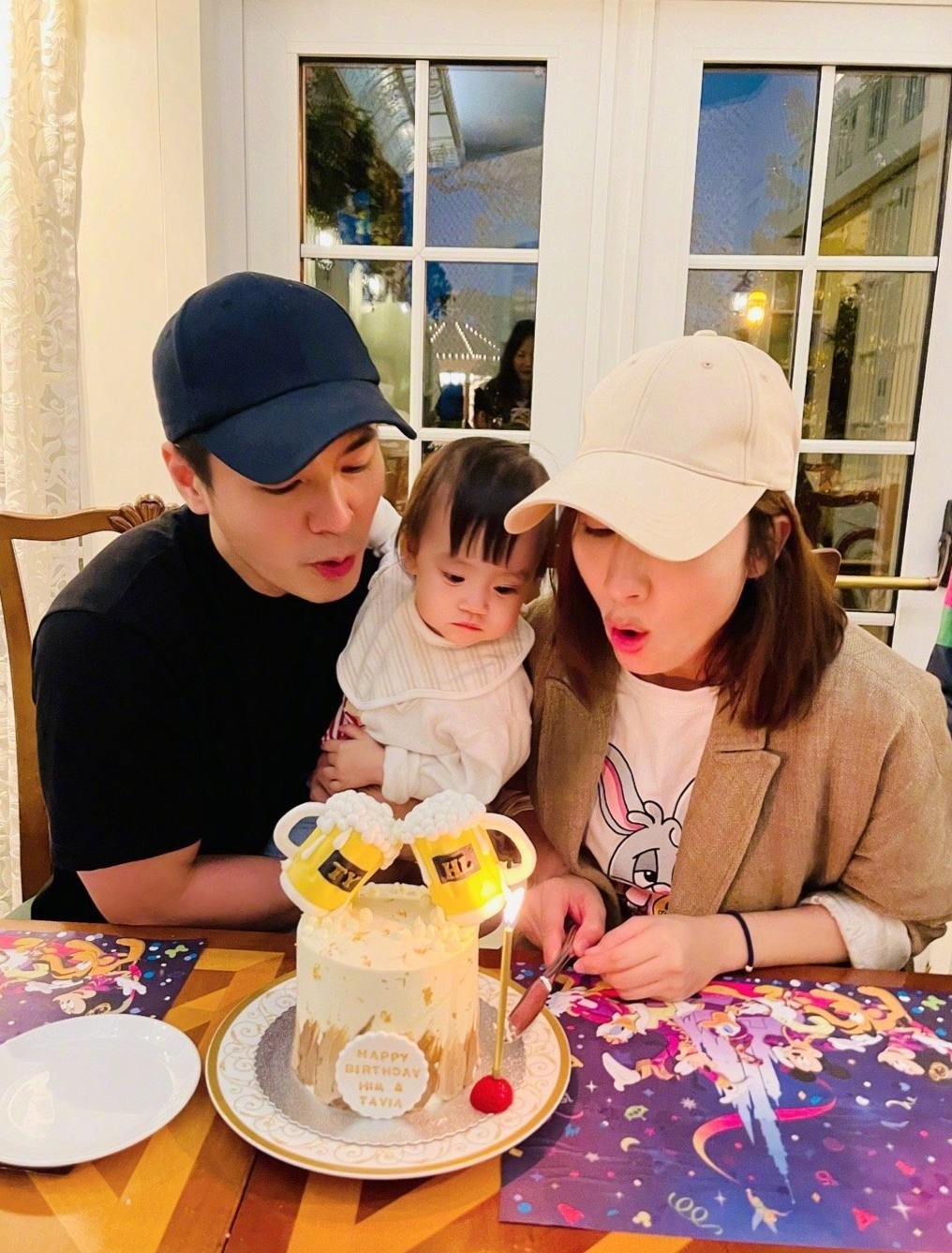 孙怡,罗仲谦及女儿