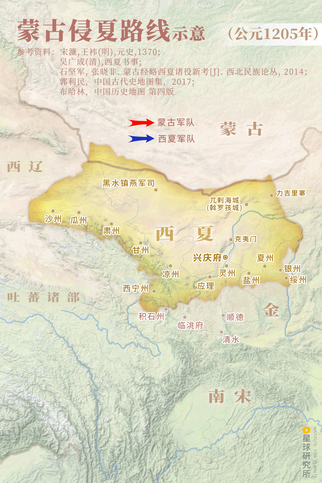北宋西夏地图图片