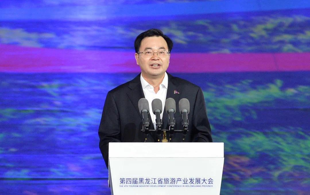 省长胡昌升镜泊湖畔推介黑龙江龙江之美身临其境就会流连忘返