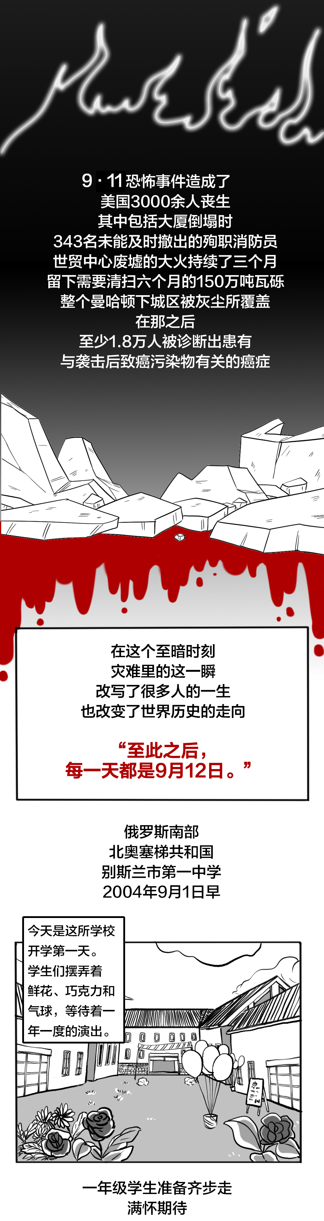 大鱼漫画｜三个真实事件 二十年恐袭之殇