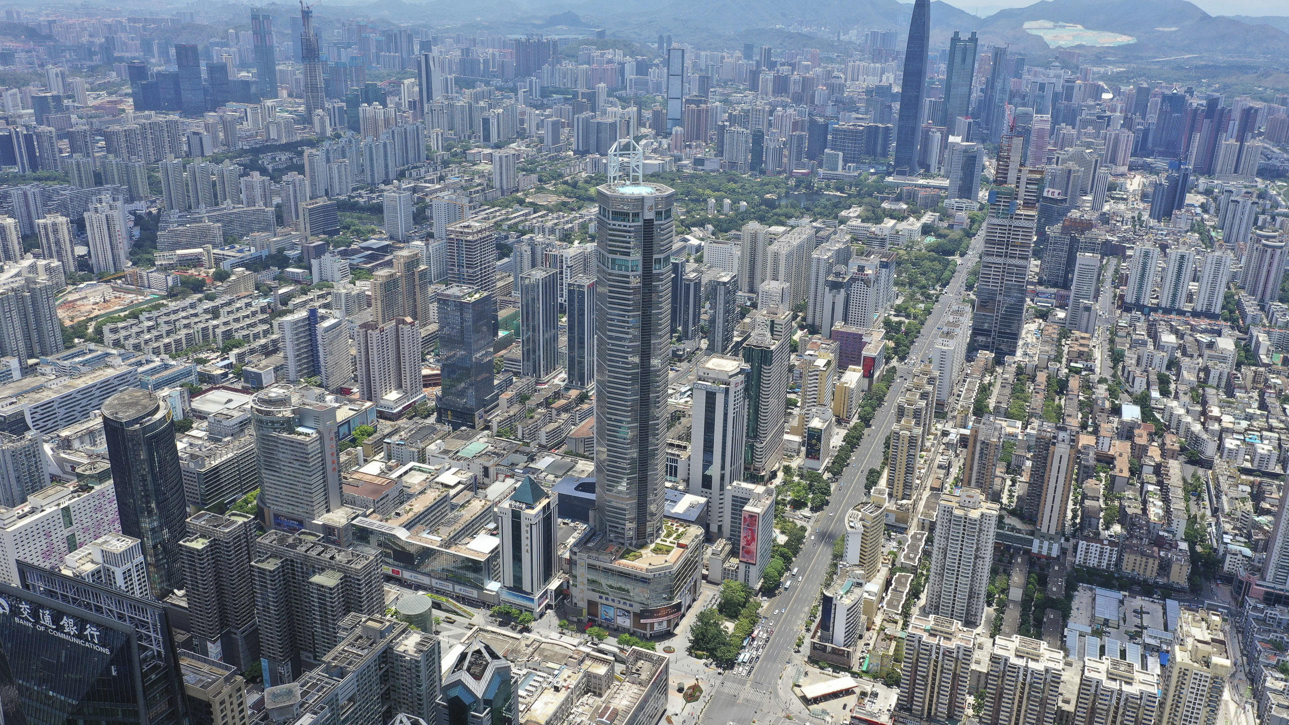 深圳市区鸟瞰图片