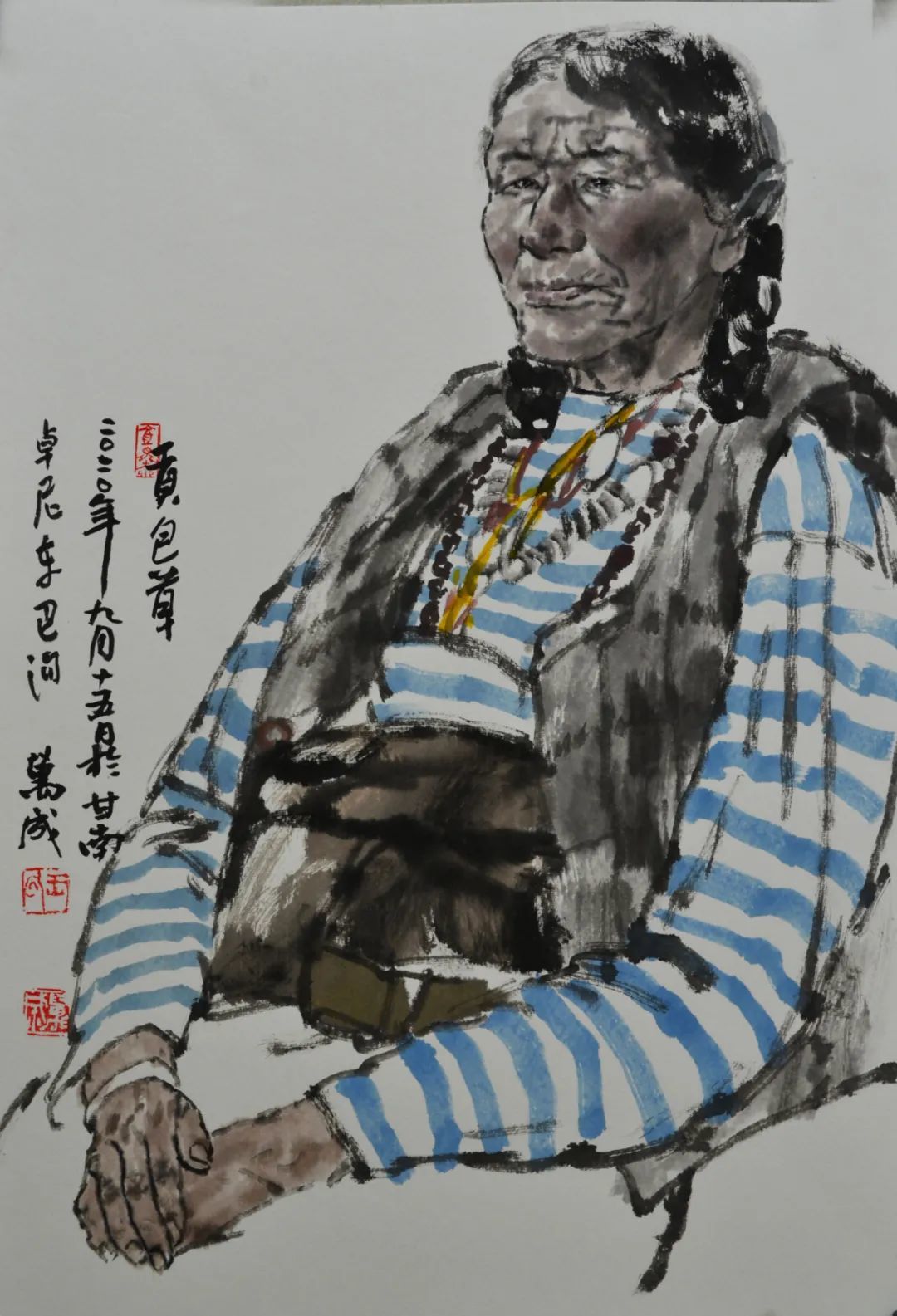 【甘南写生 - 9】 设色 纸本 60x45cm 2020年