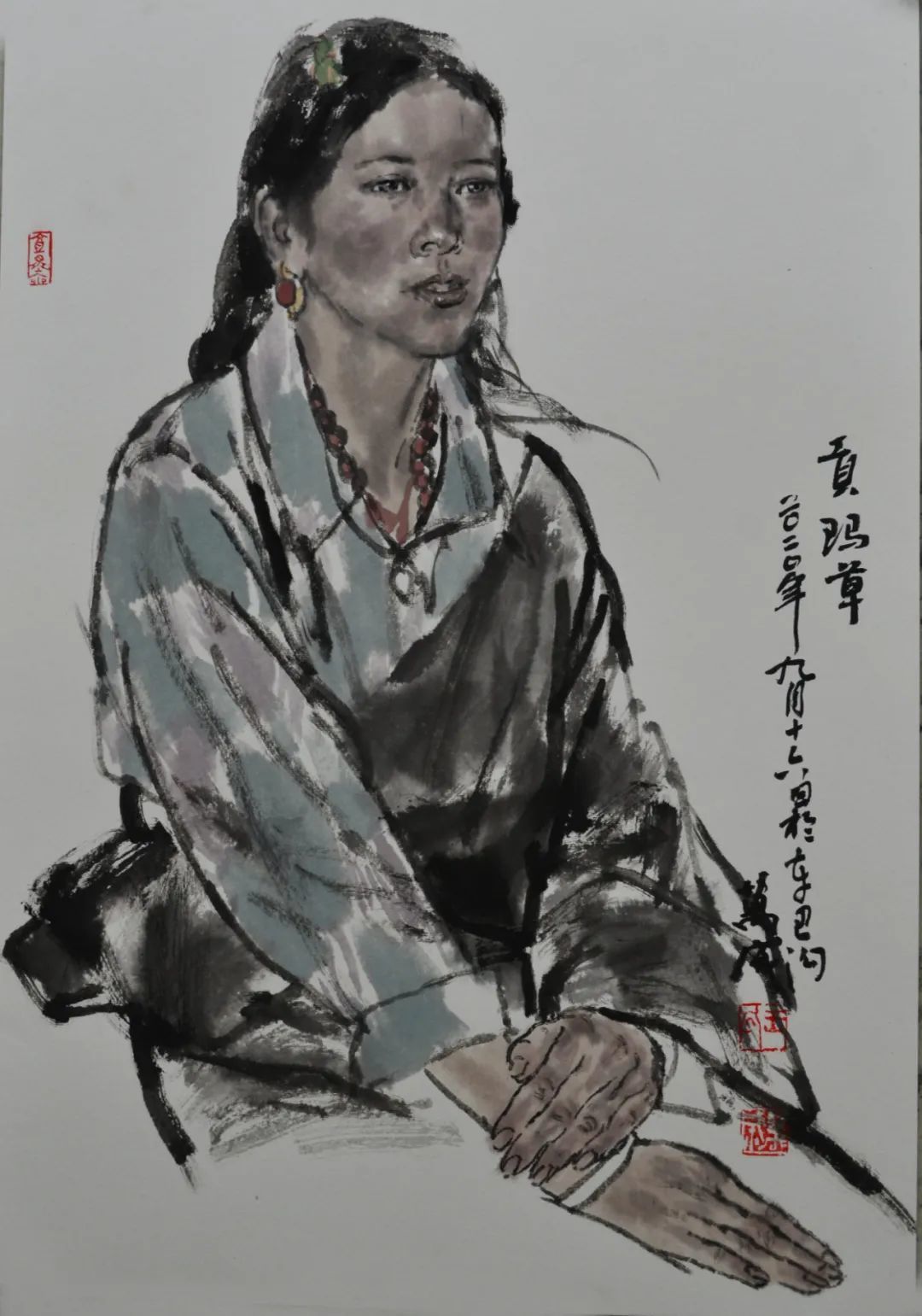 【甘南写生 - 10】 设色 纸本 60x45cm 2020年