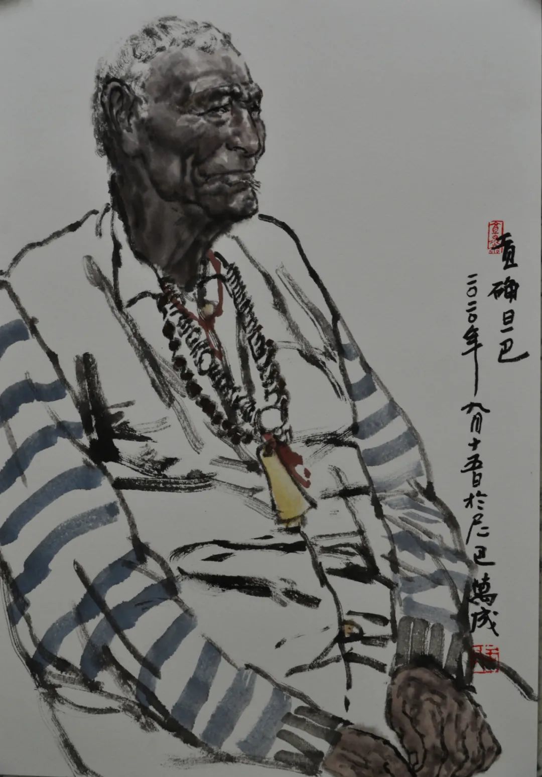 【甘南写生 - 6】 设色 纸本 60x45cm 2020年