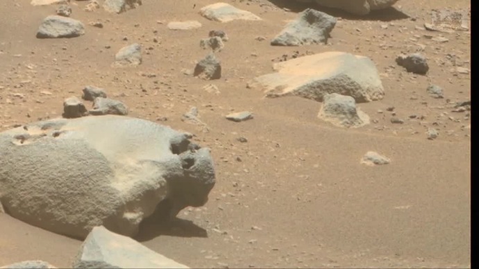 最新火星表面图，神似古代火星文明的遗迹？