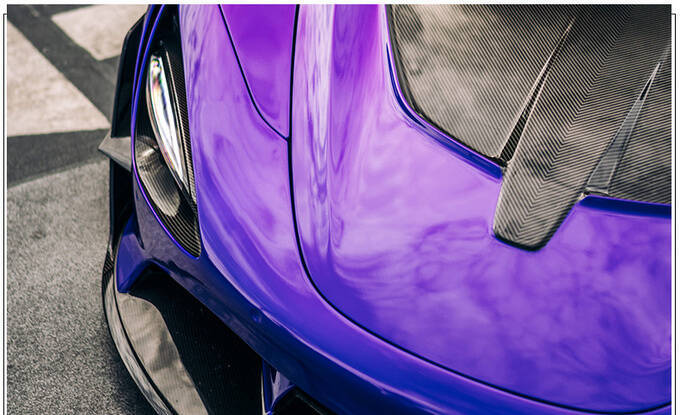 迈凯伦720S全新改装版紫色涂装大量碳纤维配件-图7