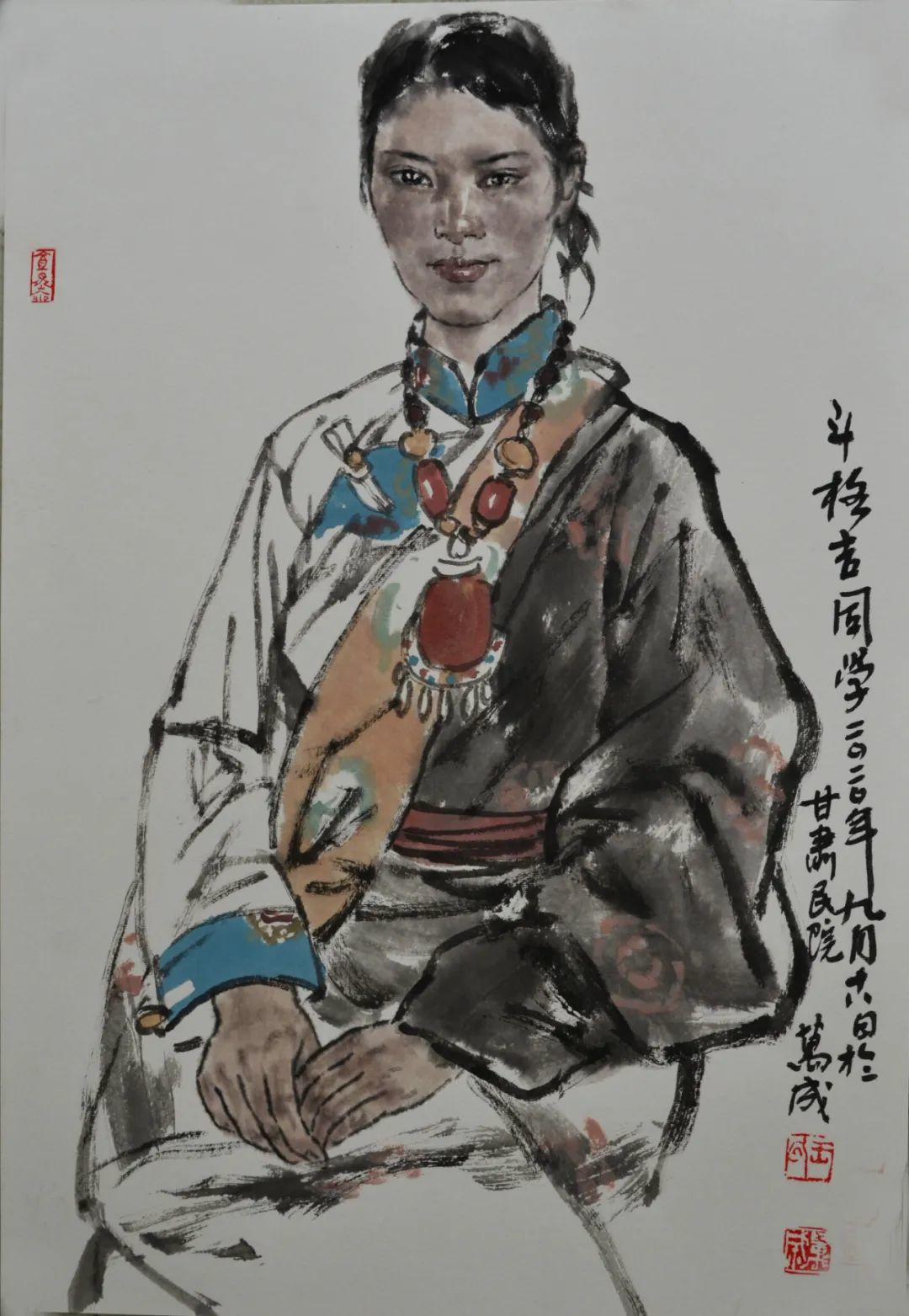 【甘南写生 - 1】 设色 纸本 60x45cm 2020年