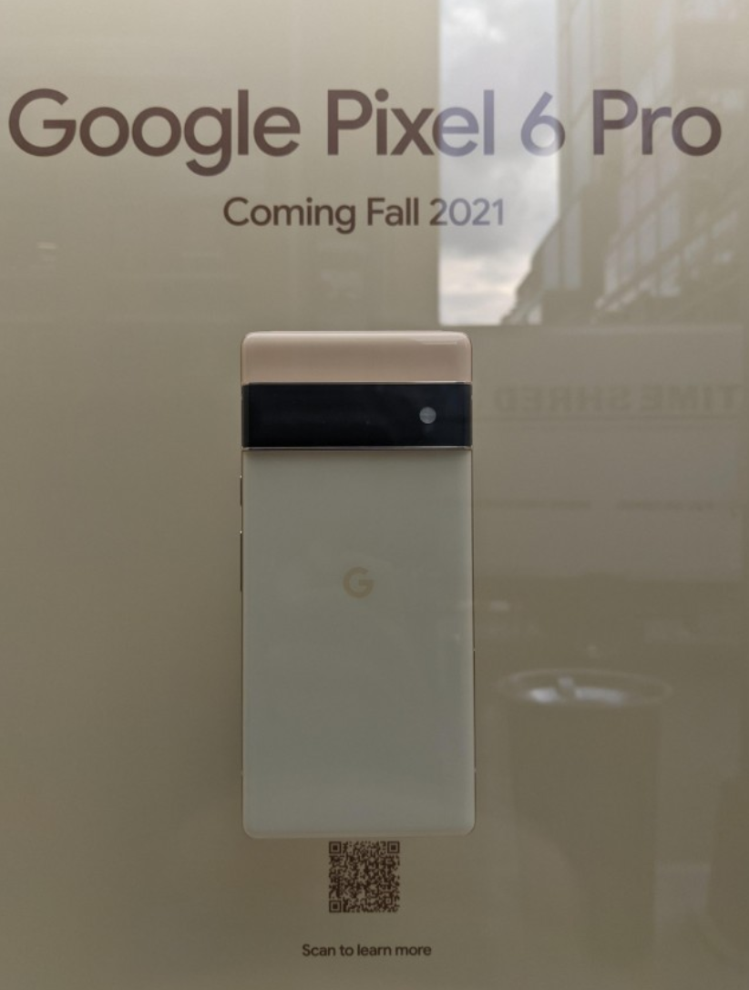 谷歌Pixel 6/Pro在纽约谷歌商店展出：Pro版将配备专用长焦模组插图