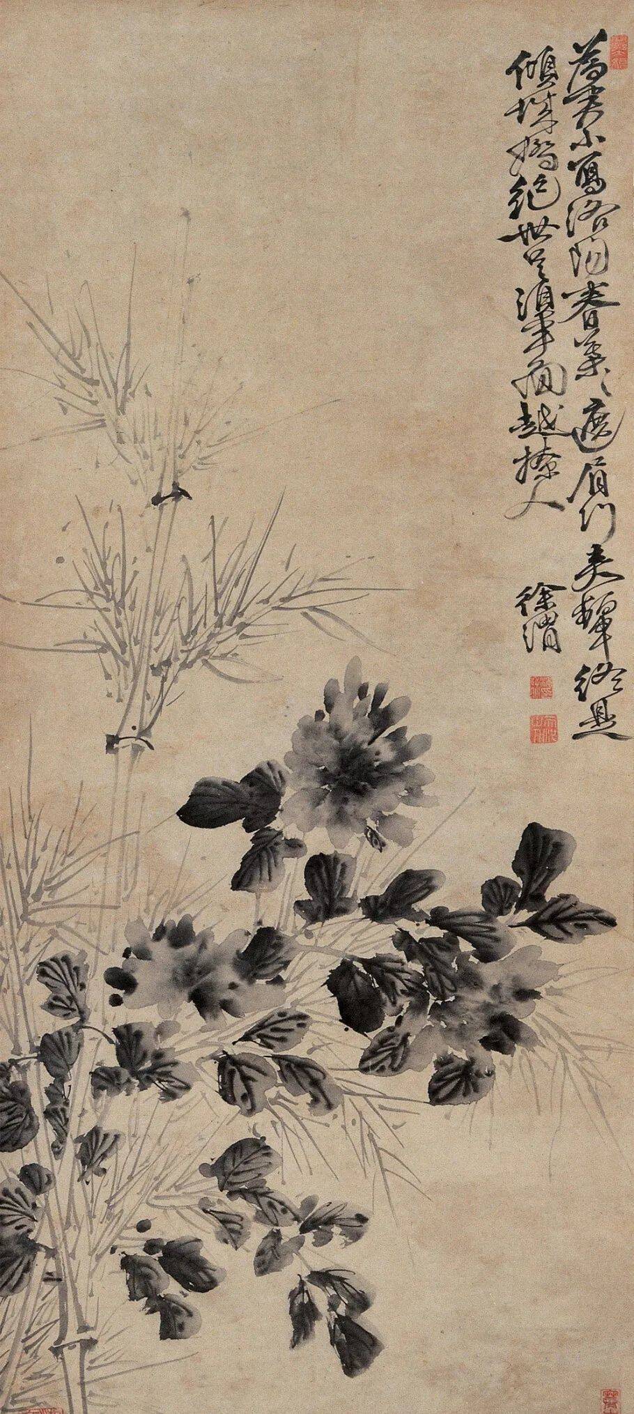 徐渭 竹子 徐渭酷爱竹子，一起欣赏下他的作品