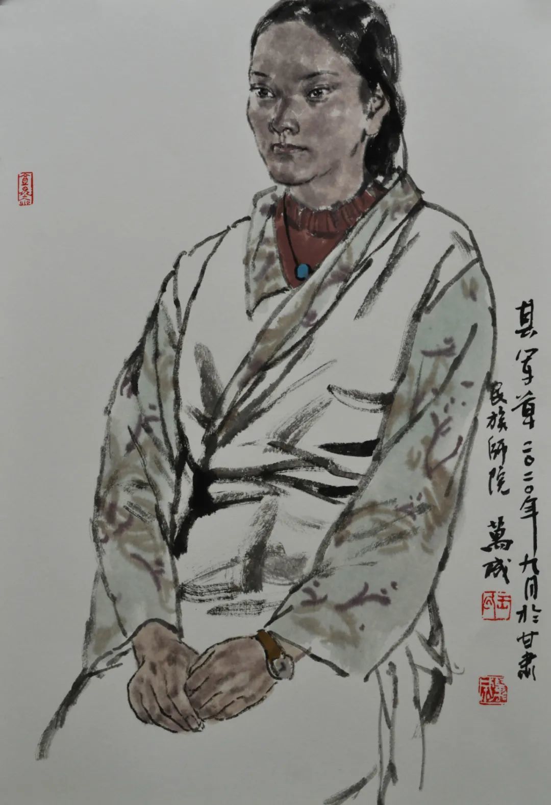 【甘南写生 - 3】 设色 纸本 60x45cm 2020年