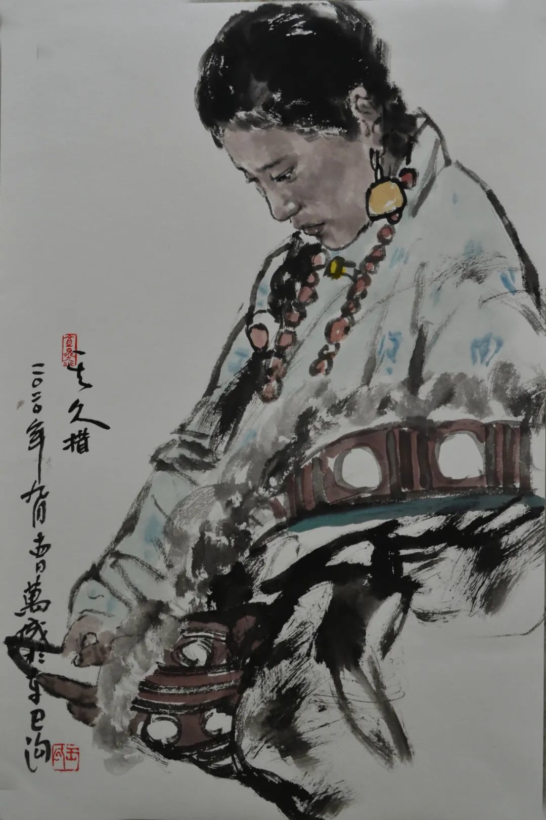 【甘南写生 - 5】 设色 纸本 60x45cm 2020年