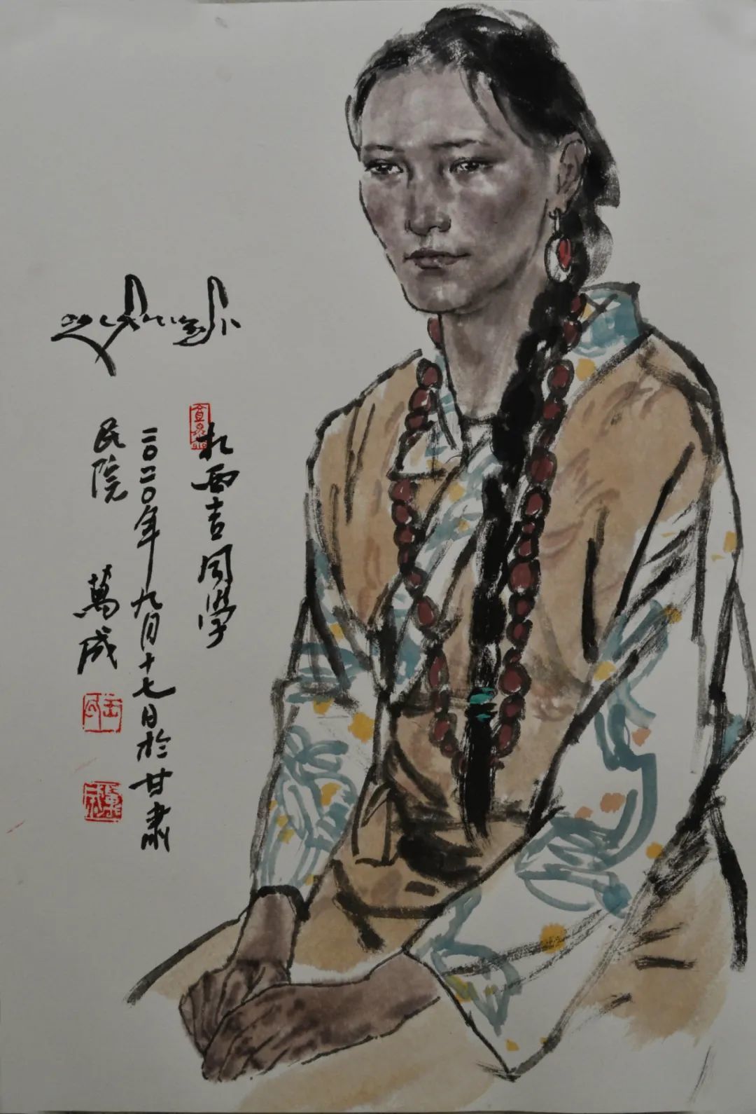 【甘南写生 - 2】 设色 纸本 60x45cm 2020年