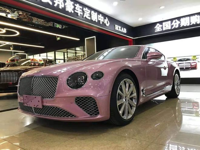 21款宾利宾利欧陆gt粉色现车专属女神