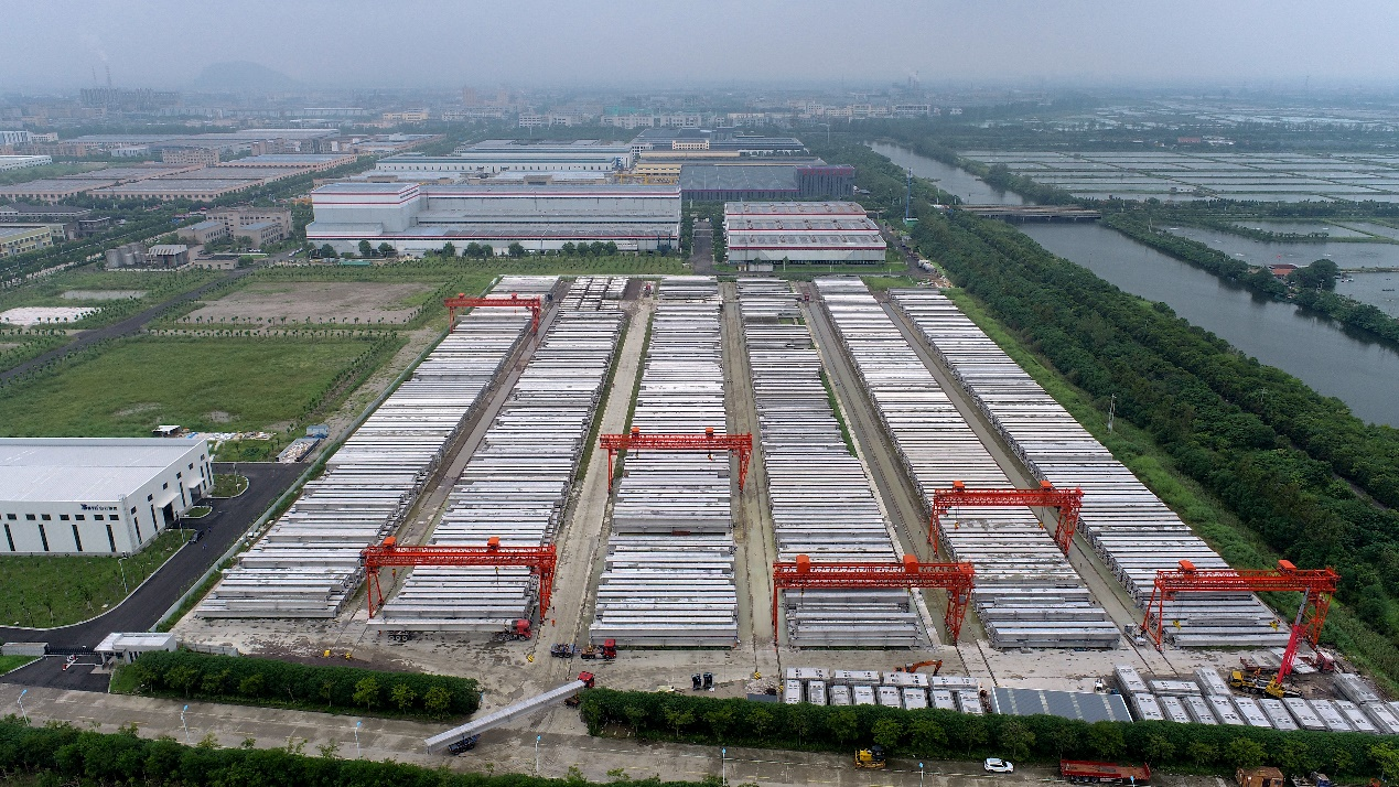 杭绍甬高速杭绍段项目绍兴侧预制厂完成梁板预制4000片