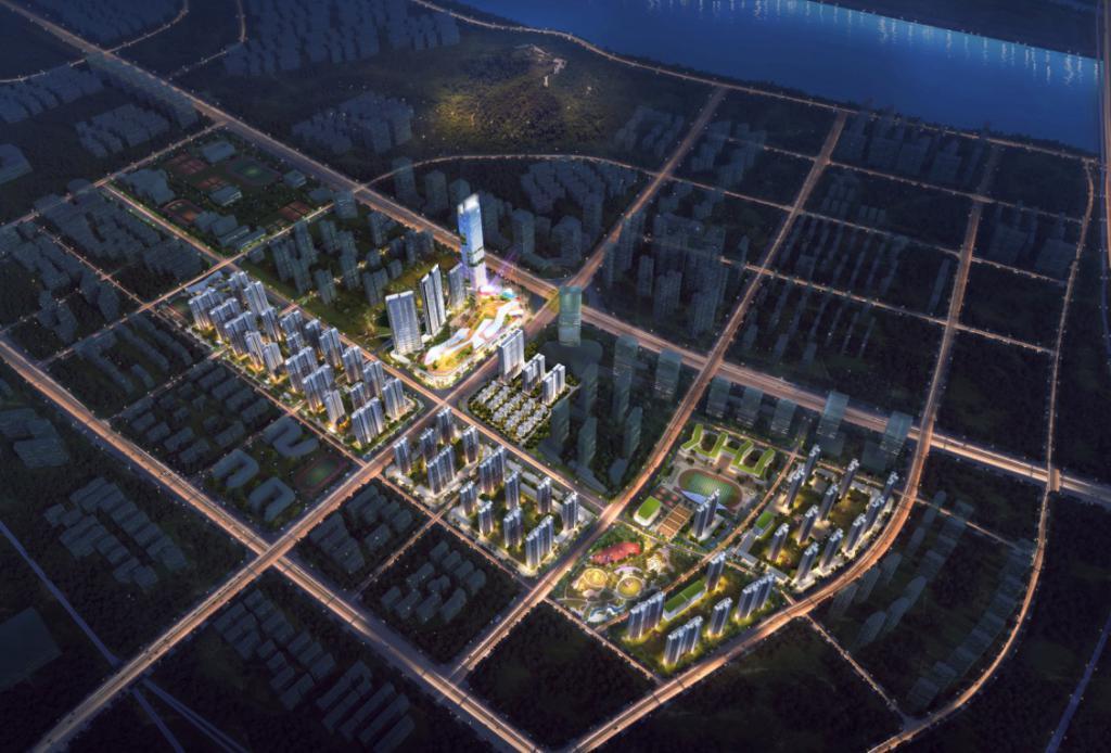 （长沙北中心 &middot; 保利时代项目全景效果图）