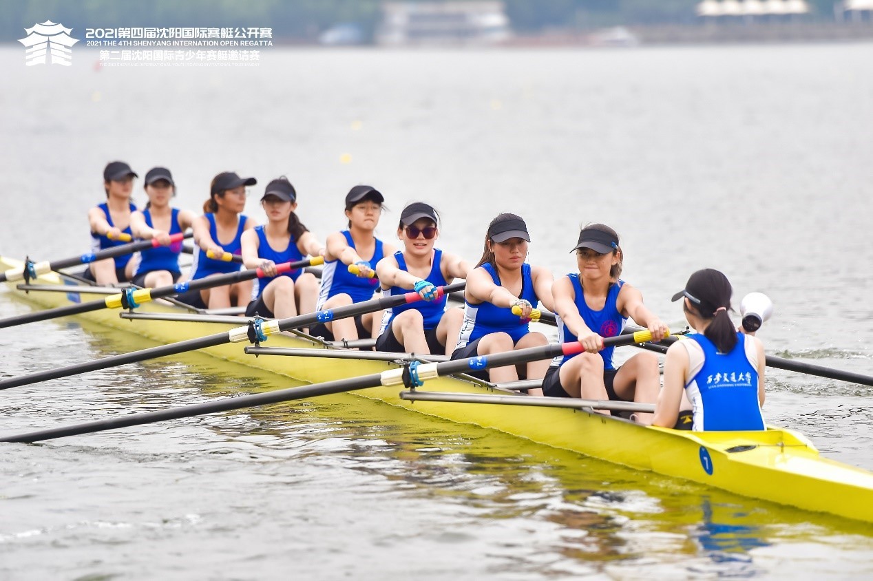 西安交通大学在第四届沈阳国际赛艇公开赛中获6金1银