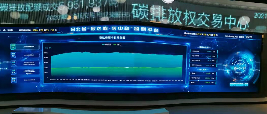 位于融合站内的碳交易中心