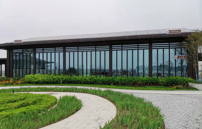 雄安新区剧村城市智慧融合站一角